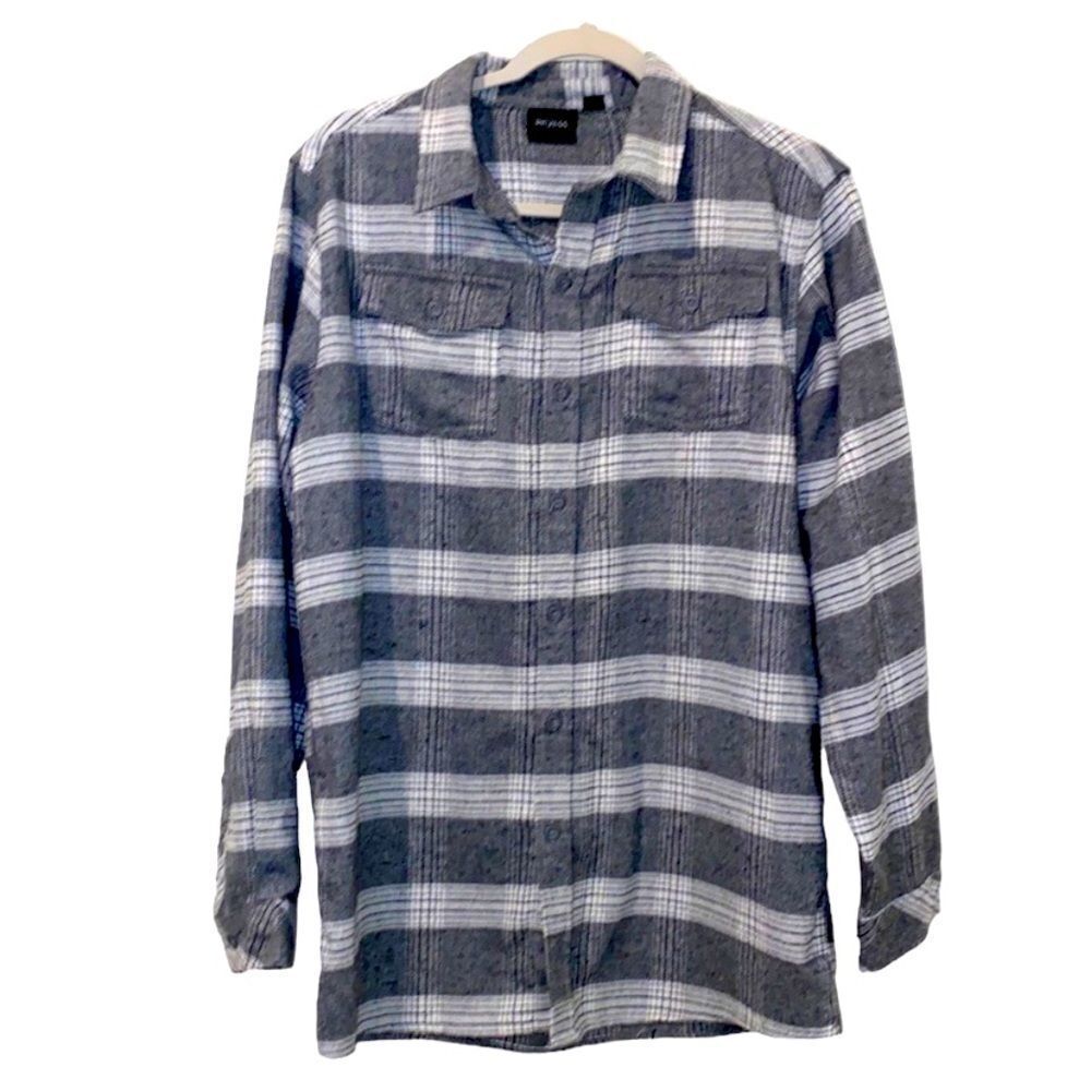 Revess Flannel Button Shirt Jacket Shacket​​​​​​​​​​​​​​